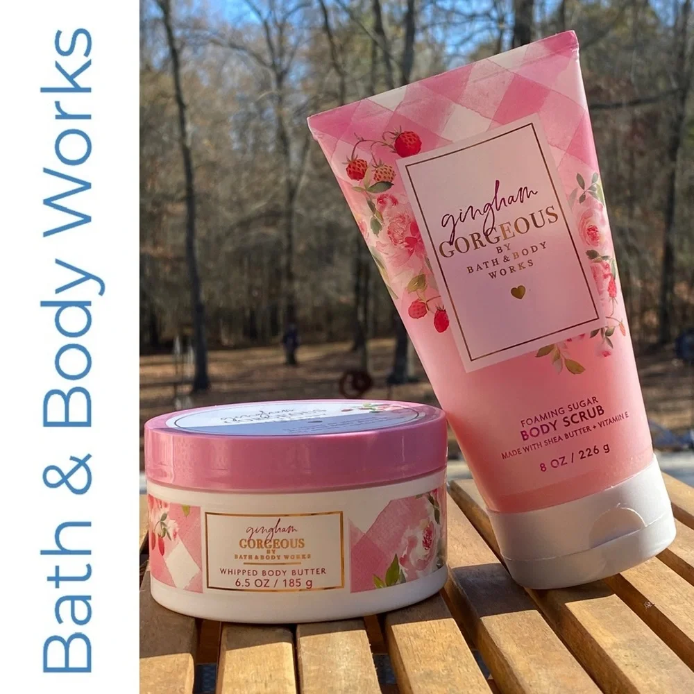 Bath & Body Works Gingham Gorgeous Body Scrub & Whipped Body Butter